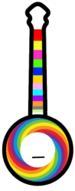 Rainbow banjo